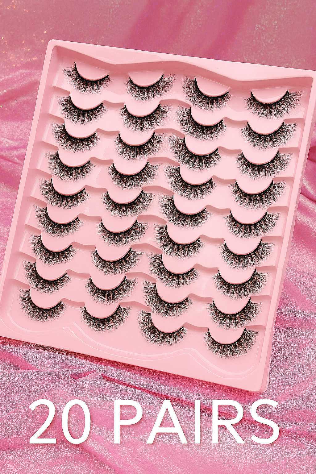 Lot de 5 à 20 Paires – Faux Cils 3D AYRMILLA Effet Vison | Volume Intense & Réutilisables - Blinksy